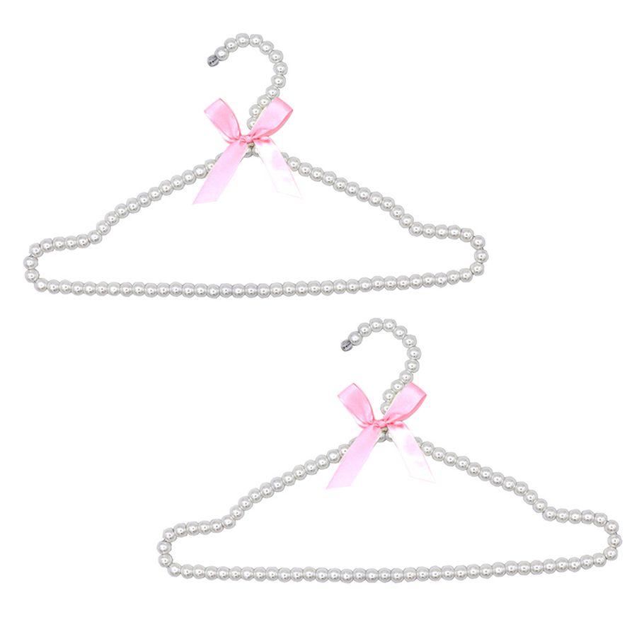 Faux Pearl Clots Hanger Spe-saving Shirts Pants Clots Hanger