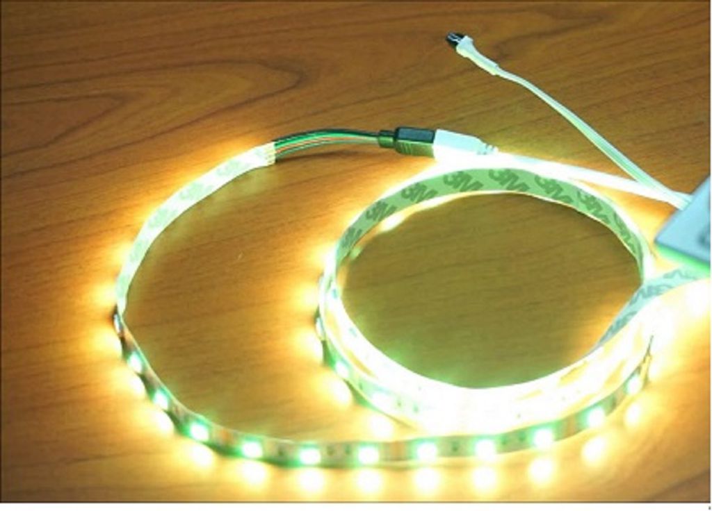 5 volt micro usb LED Strip Light - 3 Feet long