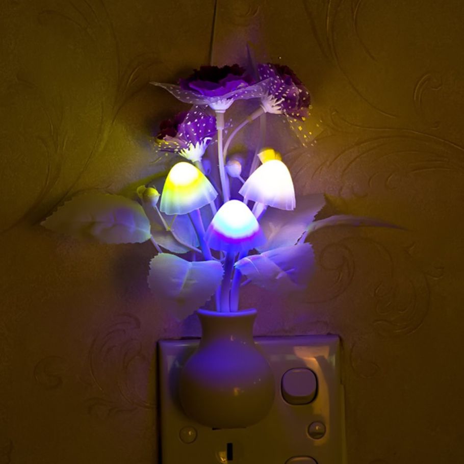 Automatic Sensor LED  Mushroom Lamp Multi-Color