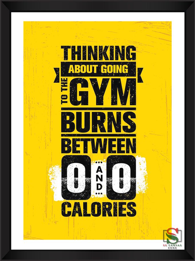 Photo Frame for Wall Decor Quotes for GYM Lover
