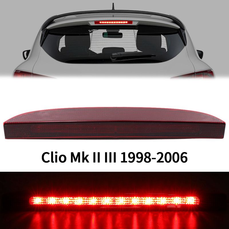 Car Tail Light High Mount 12 LED 3Rd Rear Third Brake Light Stop Lamp for Renault Clio Mk II III 1998 2006 7700410753