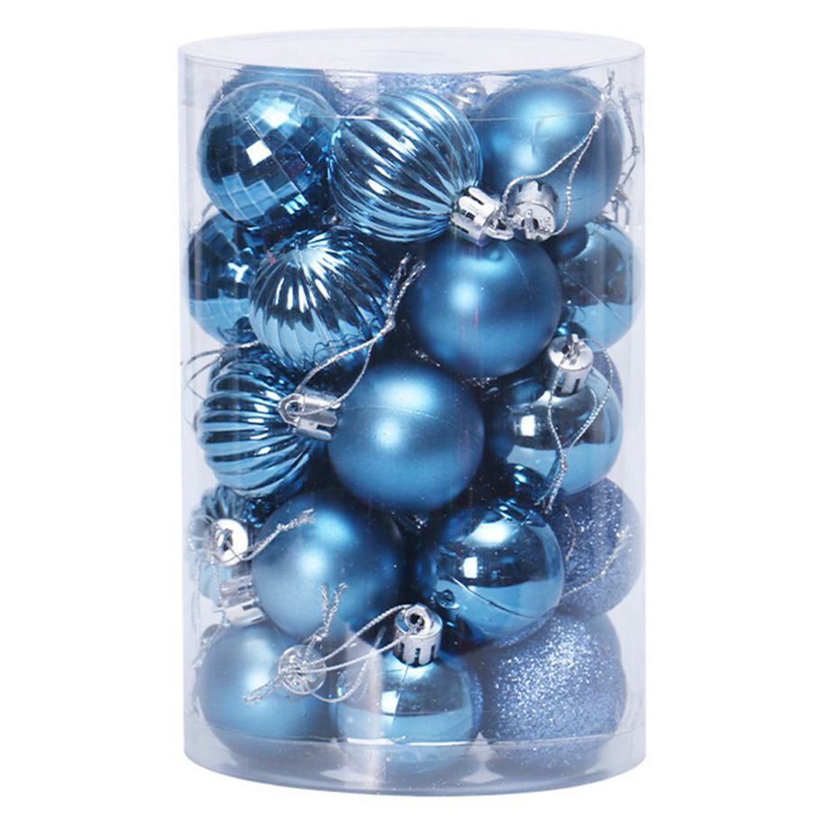 24pcs 8cm Christmas Decorative Ball Suit Wedding Plastic Ball Party Decoration