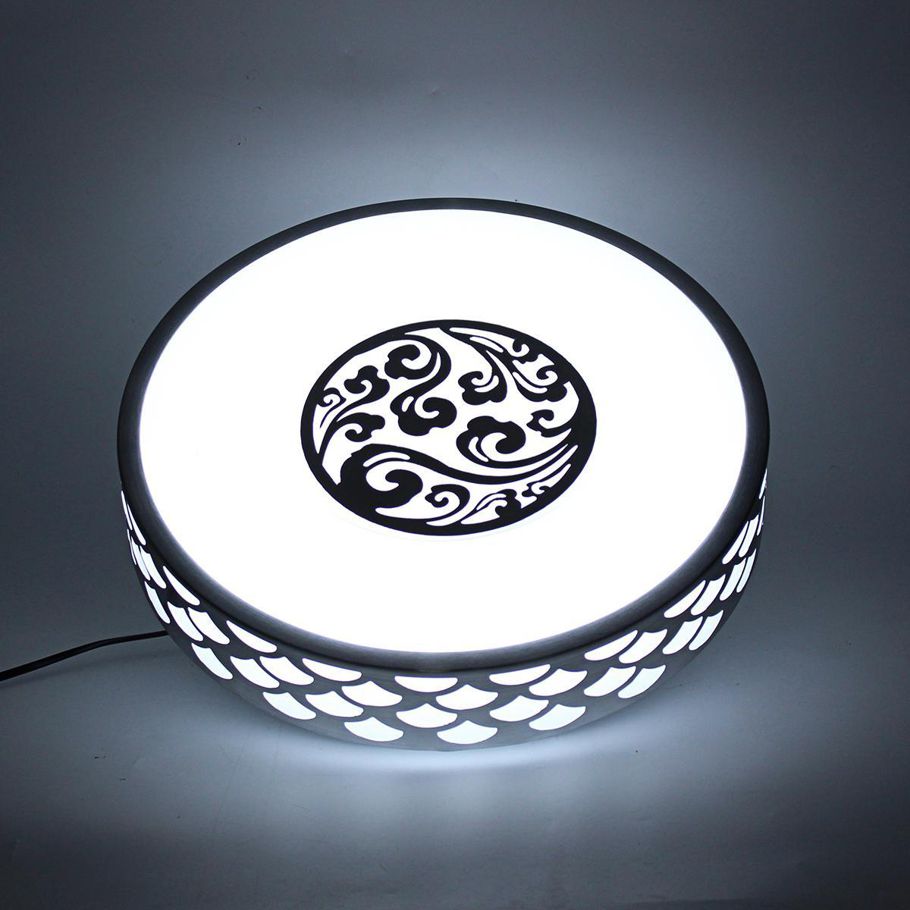 36W LED Acrylic Ceiling Panel Light 110-220V Lamp White/ Warm