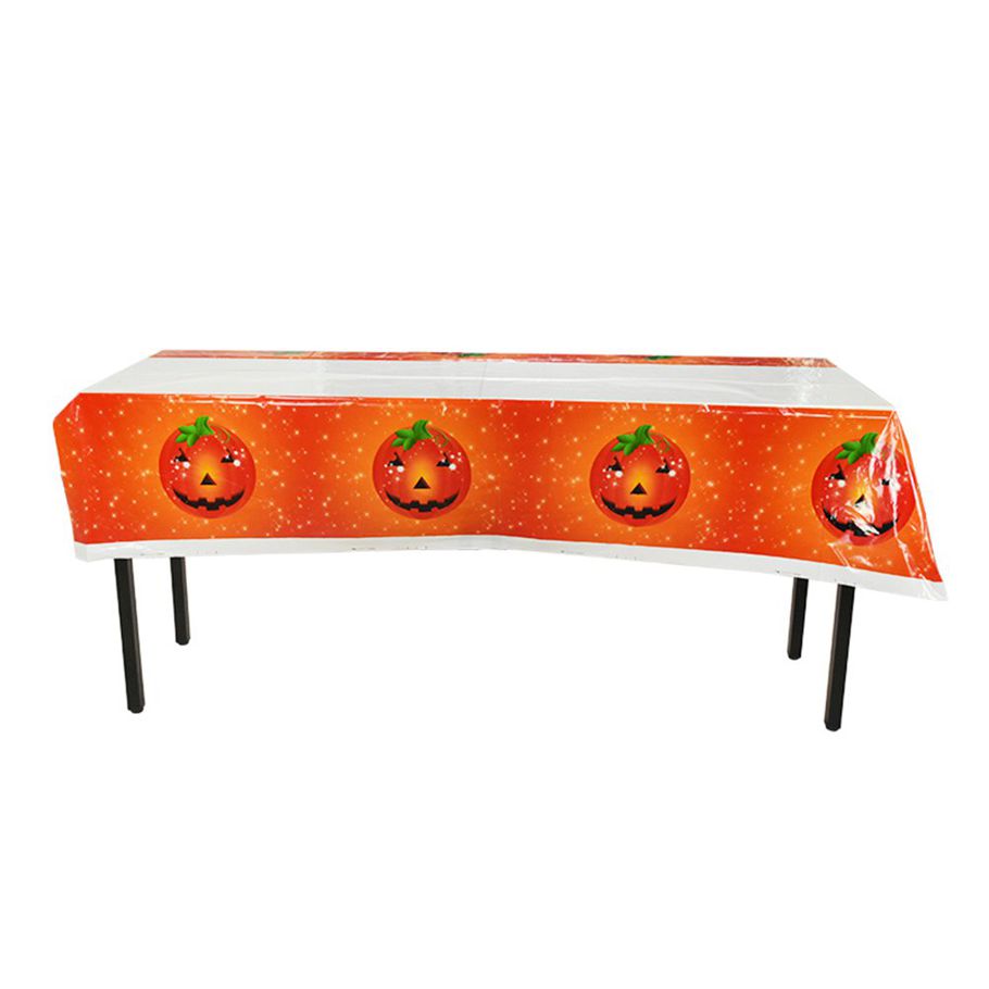 TE Halloween Props Printed Tablecloth PVC Material Disposable Tablecloth Exquisite Atmosphere Layout Decoration