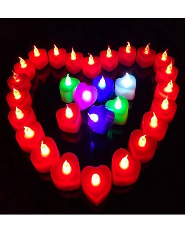 Led TEALIGHT Love CANDALS 3piece