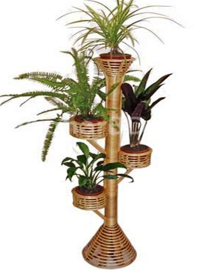 4 in 1 Flower best quality cane made  vases- বেতের তৈরী ফুলদানি একের ভেতর চার