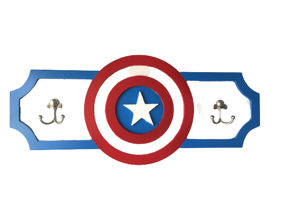 Wall Hanger/Captain America Hanger (Small)/Wall Decor
