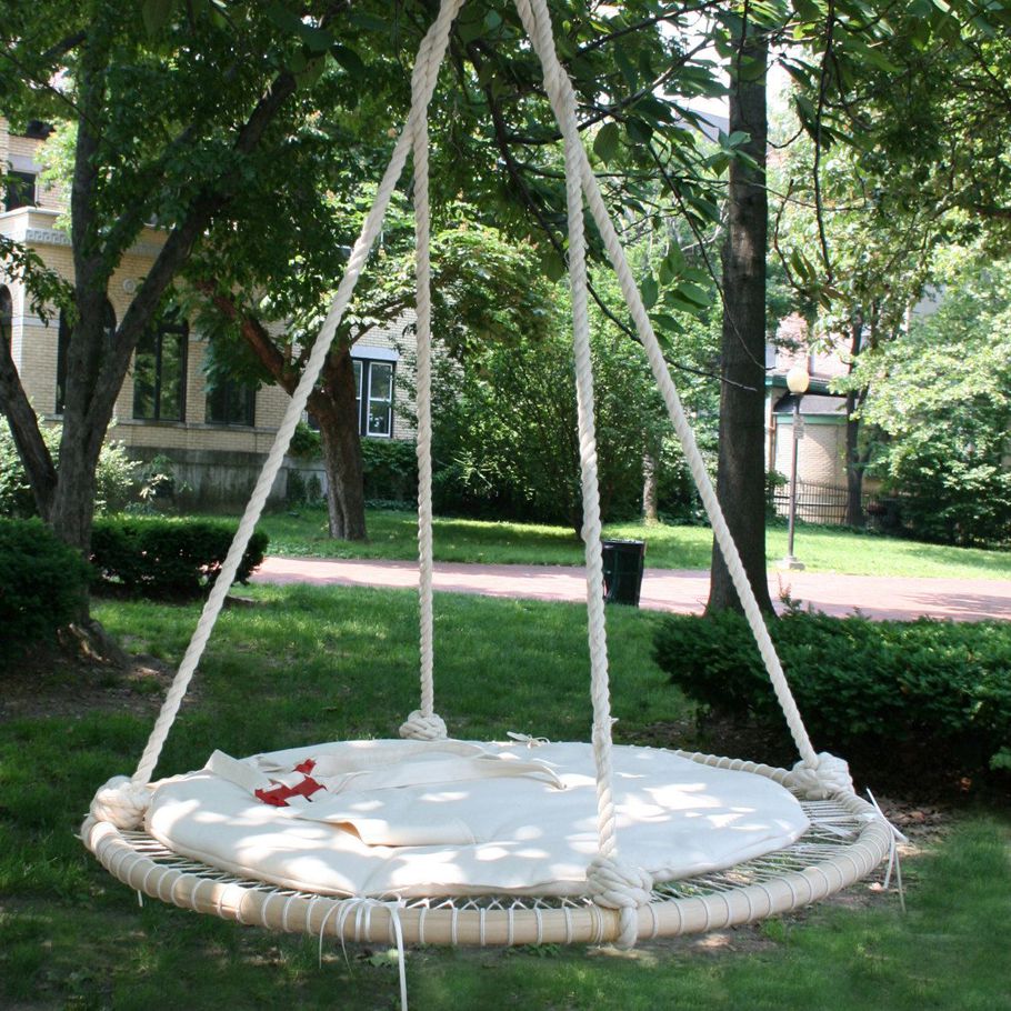 Hammock trampoline swing