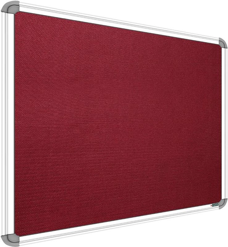 SRIRATNA 2 X 3 feet Maroon Premium Material Notice Pin-up Board/Pin-up Board/Soft Board/Pin-up Display Board for Office, Home & School uses, (Pack of 1) Notice Board  (60 cm 90 cm)