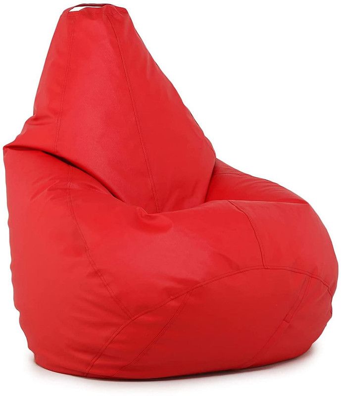 CaddyFull Large Teardrop Bean Bag With Bean Filling  (Red)