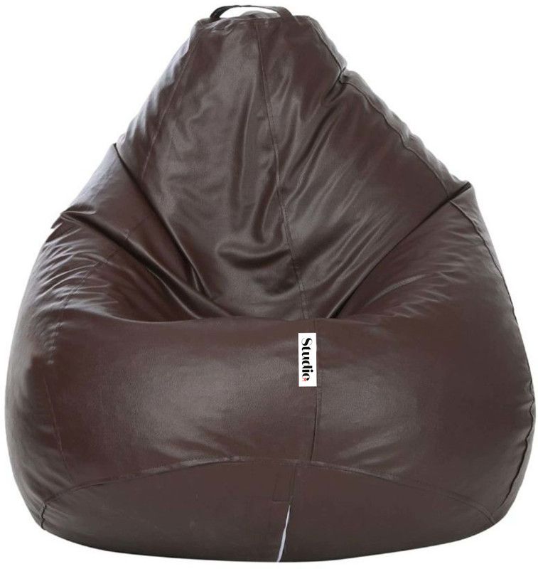 Flipkart Perfect Homes Studio XXXL Teardrop Bean Bag With Bean Filling  (Brown)