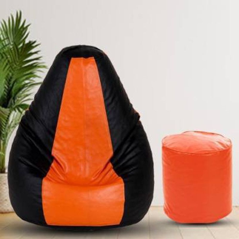 MADAAR HOMEZ XXL Tear Drop Bean Bag Cover (Without Beans)  (Multicolor)