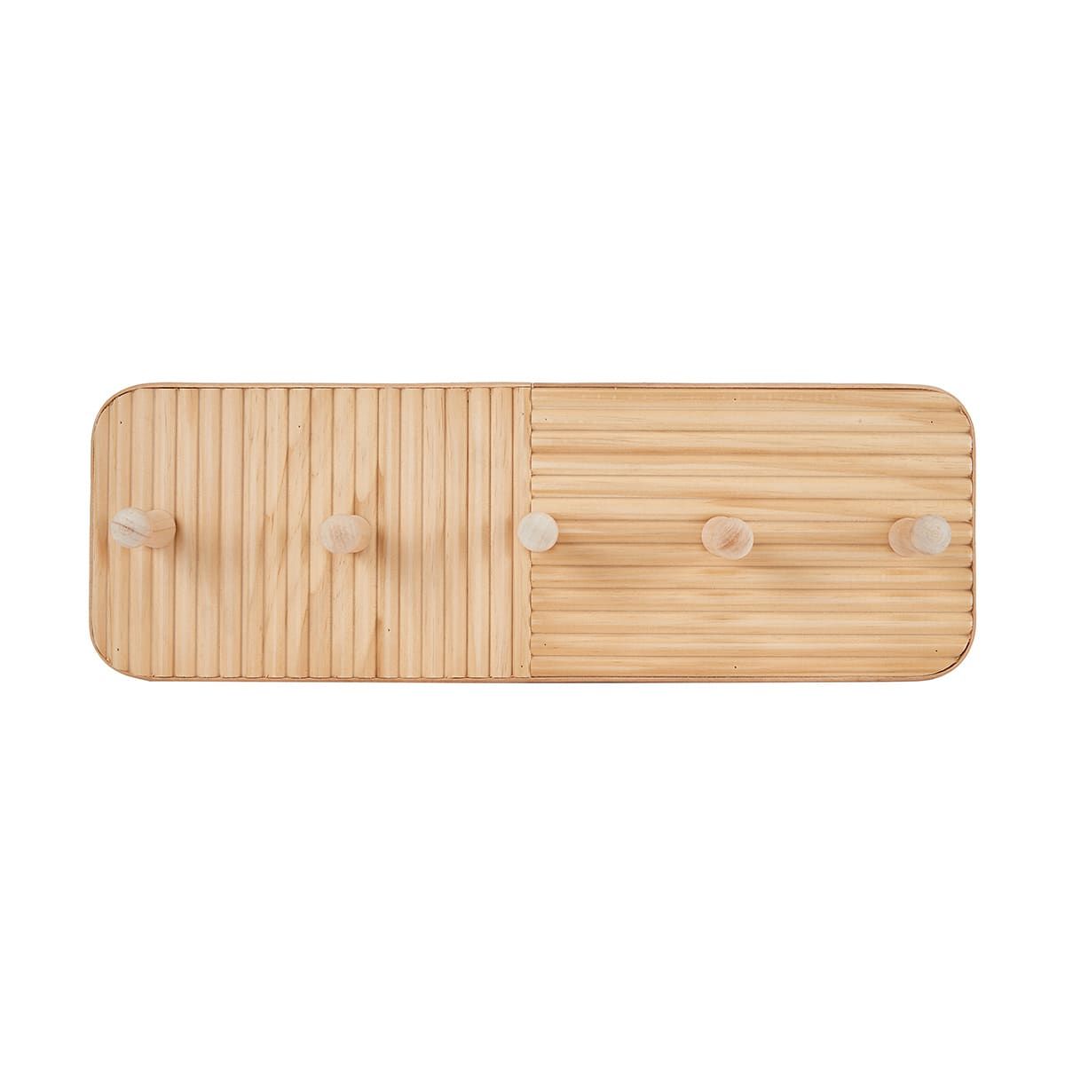 Embossed Wood Wall Hooks