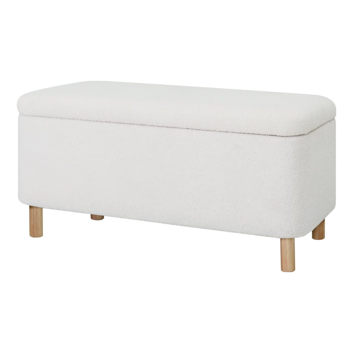 Boucle Storage Bench