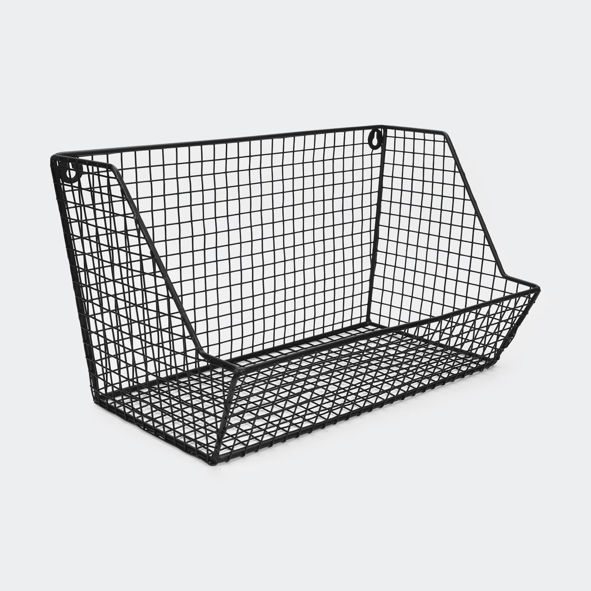Large Angled Basket - Black