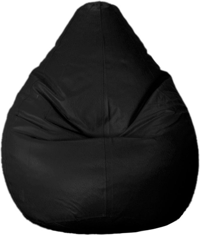 Psygn XXXL Tear Drop Bean Bag Cover (Without Beans)  (Black)