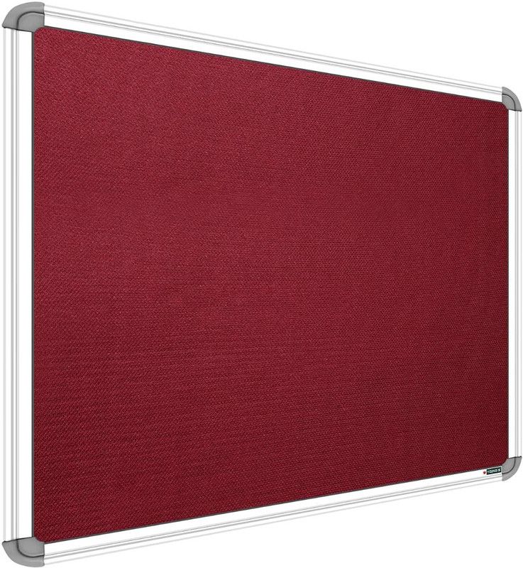 SRIRATNA 2 X 2 feet Premium Material Notice Soft Board/Bulletin Board/Pin-up Display Board for Office, Home use, (Maroon, Pack of 1) Notice Board  (60 cm 60 cm)