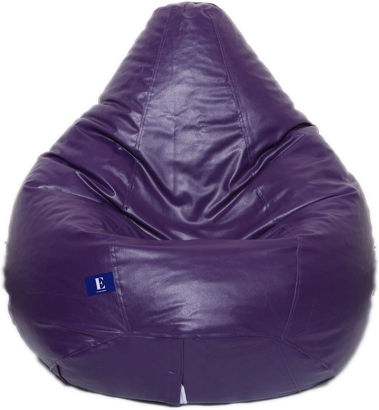 Maruti Fun Bags XXXL Tear Drop Bean Bag Cover (Without Beans)  (Purple)