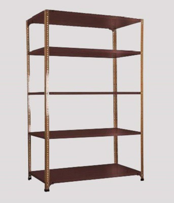 Spacious Heavy Duty Luggage Rack with Extra weight capacity in per shelves 20gauge shv 14gauge Angle Dimension 15X36X87 5shv (Color Chocobrown ). Luggage Rack