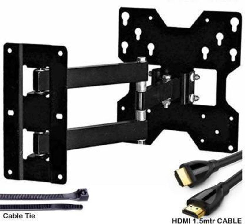 Homebliss swivel wall mount stand tv lcd moving movable bracket led dual arm LED TV Stand Moving Wall Mount 1 HDMI Cable Full Motion TV Mount Tilt TV Mount