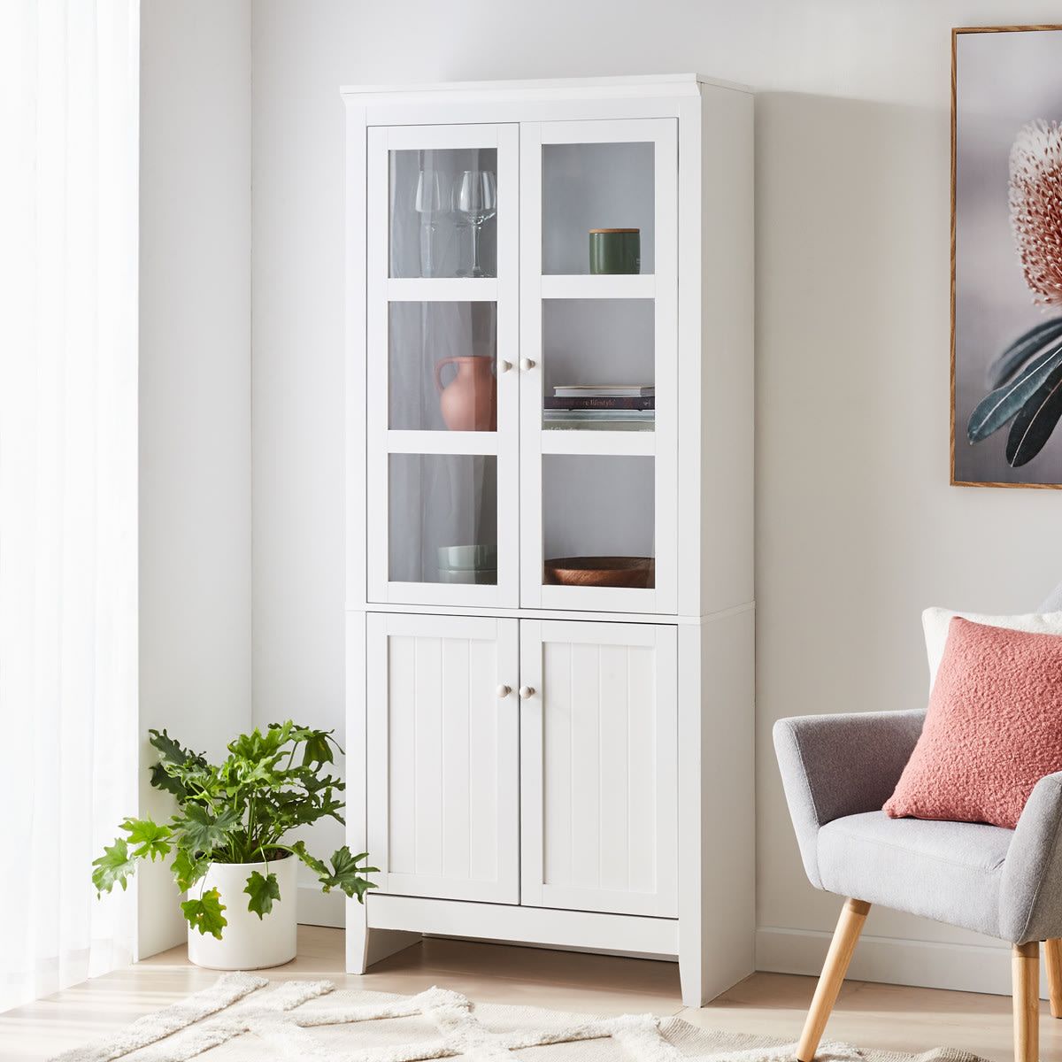 Hamptons Cabinet - White