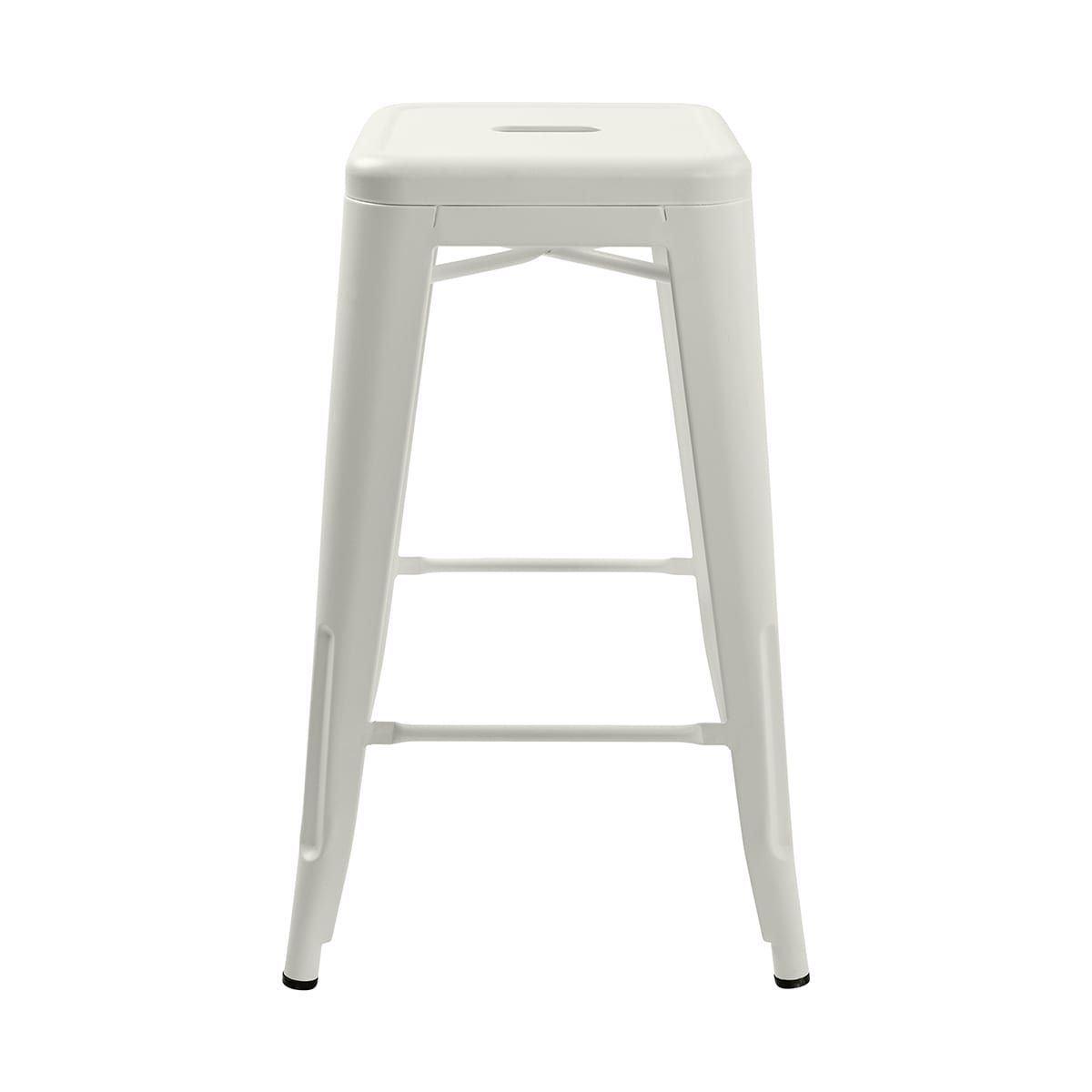 Metal Bar Stool - White
