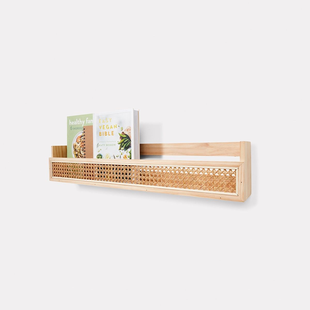 Large Rattan Wall Shelf