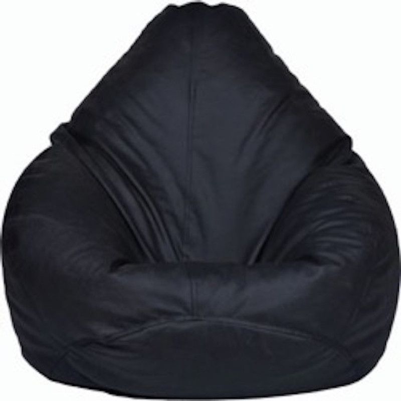 Mr.Lazy XXXL Tear Drop Bean Bag Cover (Without Beans)  (Black)