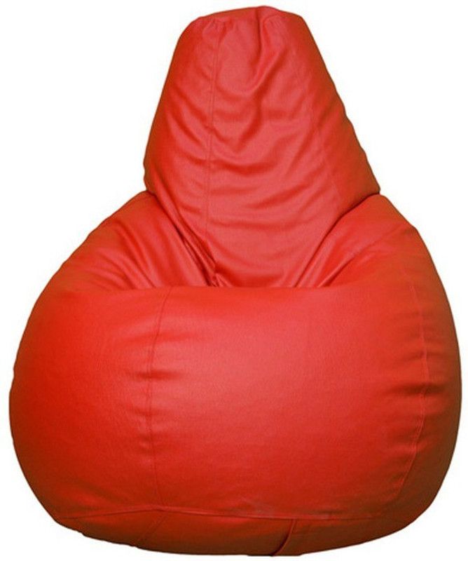 Rockyard XXXL Tear Drop Bean Bag Cover (Without Beans)  (Red)