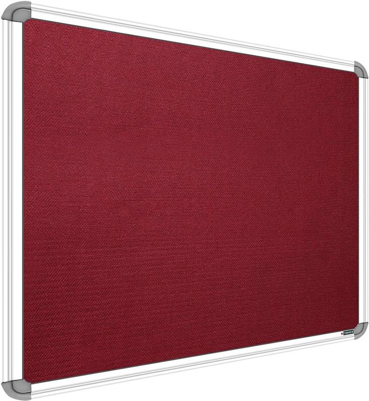 SRIRATNA 1.5 X 2 feet Premium Material Notice Soft Board/Bulletin Board/Pin-up Display Board for Office, Home & School uses, (Maroon, Pack of 1) Notice Board  (60.96 cm 45 cm)