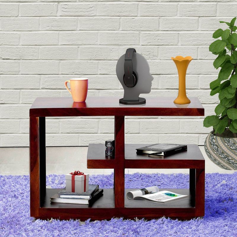 Vintej Home Sheesham Wood Solid Wood Coffee Table  (Finish Color - Provincial Teak, Pre-assembled)