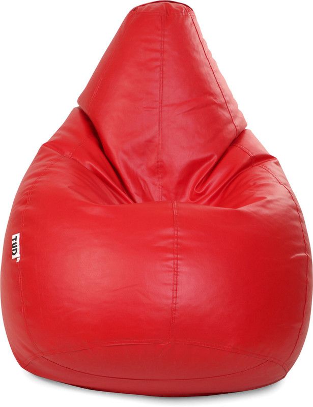TUD XXXL Tear Drop Bean Bag Cover (Without Beans)  (Red)