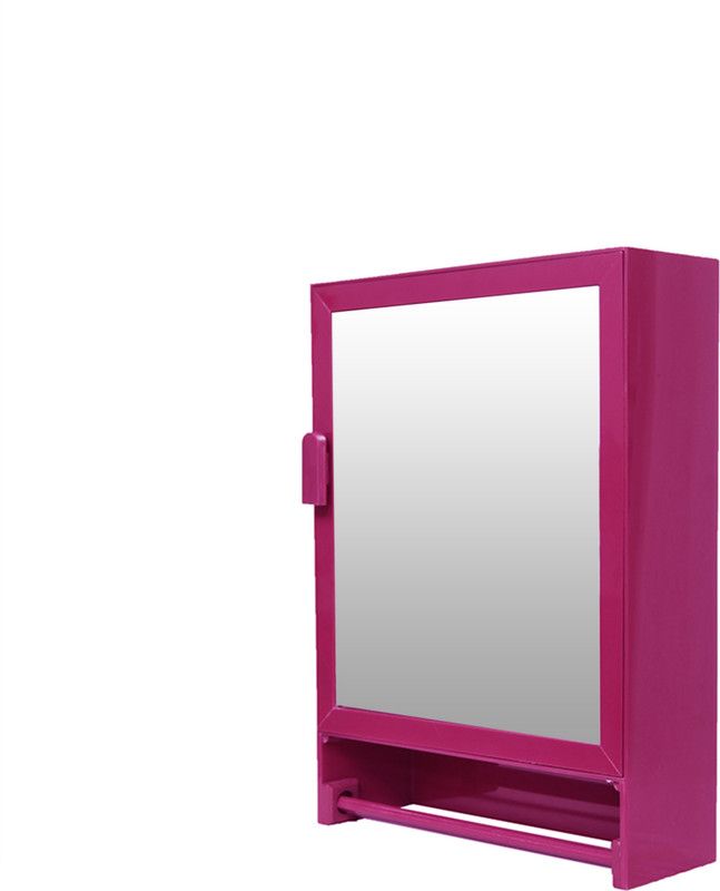 WINACO Besto Burgundy Bathroom Mirror Cabinet Fully Recessed Medicine Cabinet  (Rectangle)