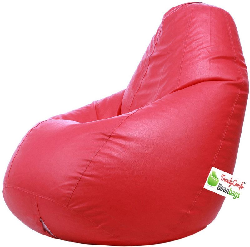 TrendyComfo XXXL Chair Bean Bag Cover (Without Beans)  (Pink)