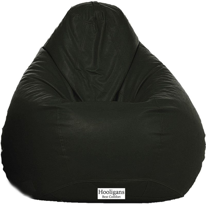HOOLIGANS XXL Tear Drop Bean Bag Cover (Without Beans)  (Red)