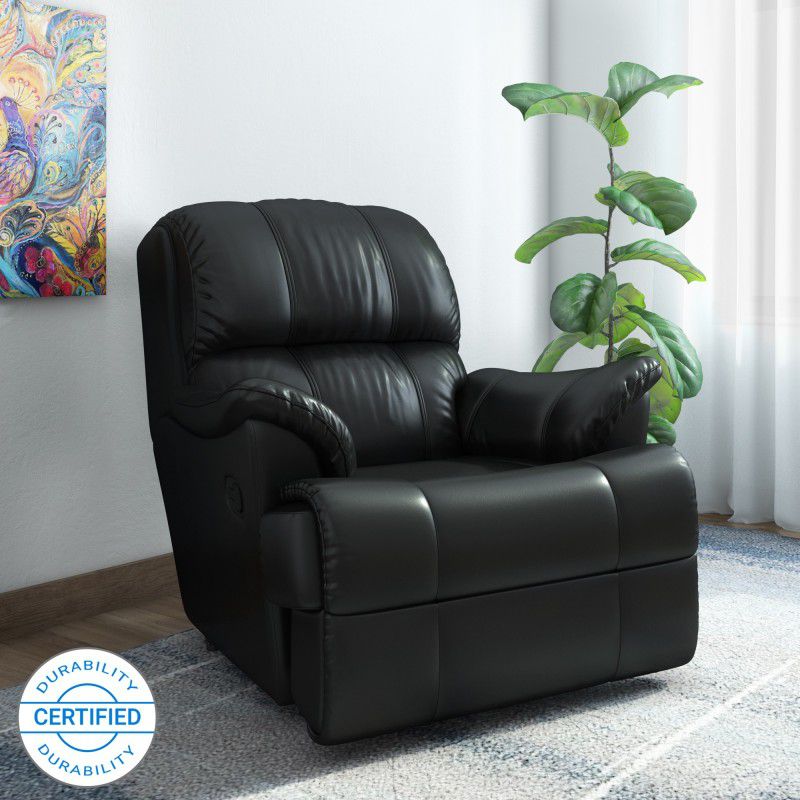WESTIDO Faux Berlin Leatherette Manual Recliners Recliner  (Finish Color - Black, DIY(Do-It-Yourself))