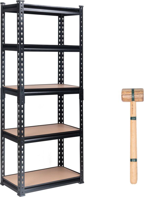 Lilac Adjustable Section Rack & Shelves Industrial Storage Shelving Unit Boltless Rivet |5 Sections (Height 5.3 ft. | Length 2.8 ft. | Dimension 1.4ft Luggage Rack