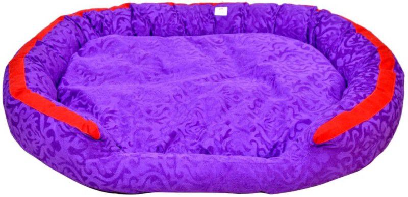 PETSHAVEN Velvet Reversible Sofa Bed for Dog, Cat & Pets PETSBED025_XL XL Pet Bed  (Multicolor)
