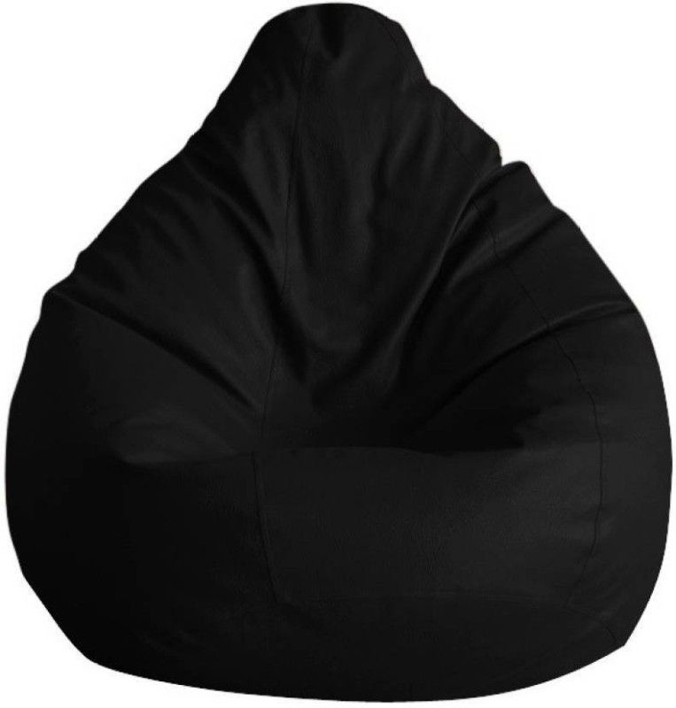 CaddyFull XXL Tear Drop Bean Bag Cover (Without Beans)  (Black)