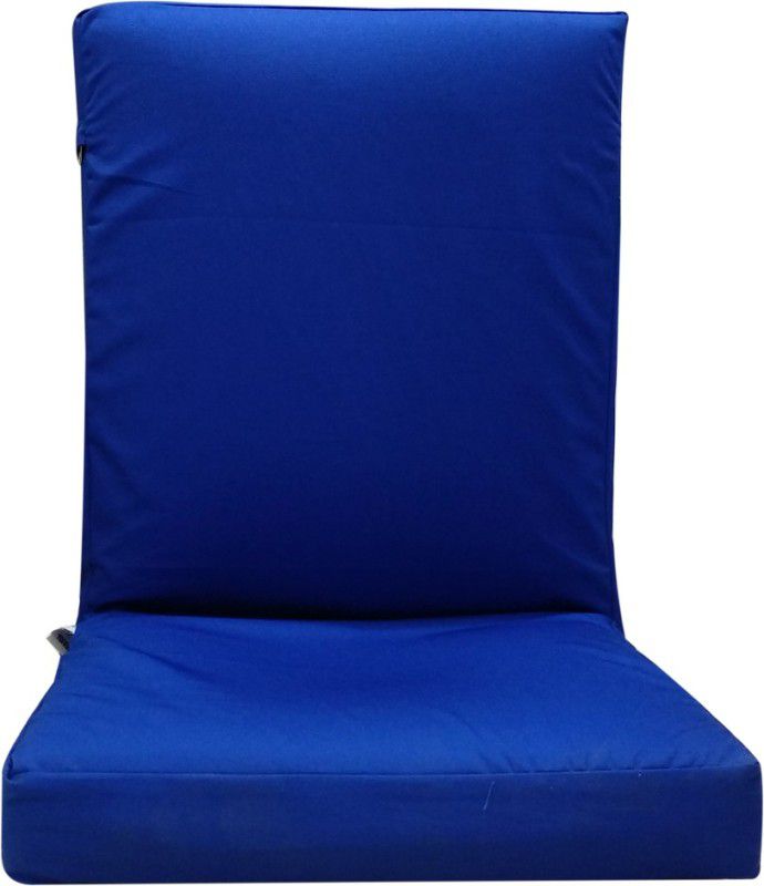 KAWACHI Adjustable Back Support Relax Recliner�Floor�Chair Sofa with Cushion I116 Blue Floor Chair
