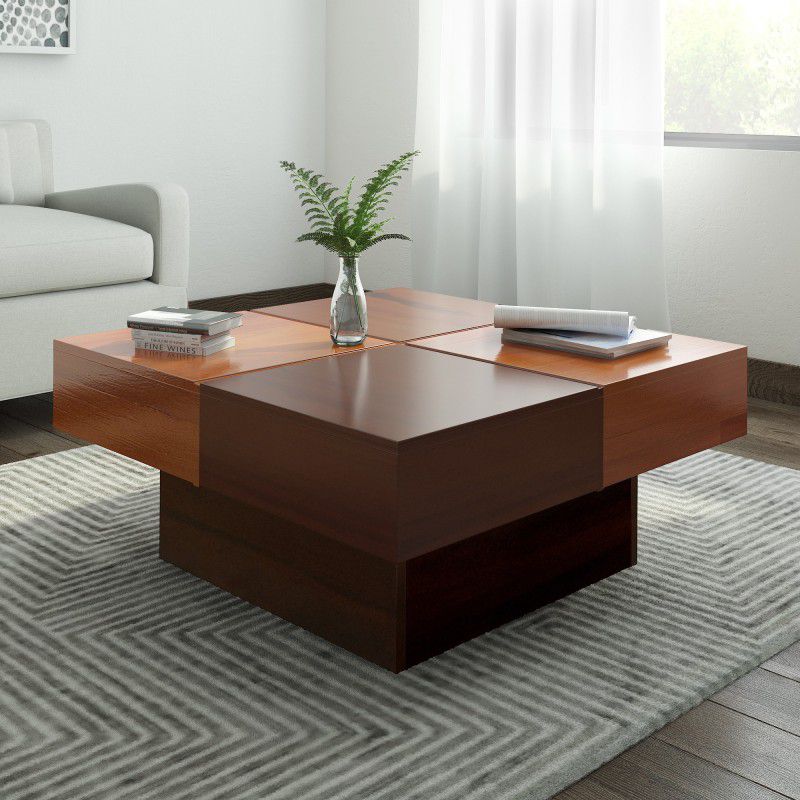 THE ATTIC Sheesham Wood Solid Wood Coffee Table  (Finish Color - Dual Tone, Pre-assembled)
