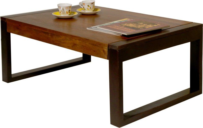 THE ATTIC Altura Mango Solid Wood Coffee Table  (Finish Color - Teak and Mahogany, Pre-assembled)