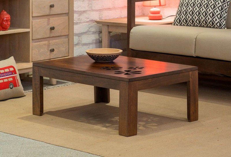 The Jaipur Living Florian Solid Wood Coffee Table  (Finish Color - Honey Brown, Pre-assembled)