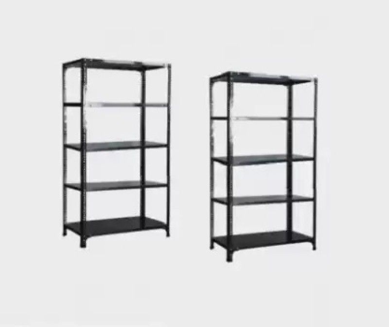 Premier Angle Storage Rack with 5 Shelves Durable Storage Organizer|Panted Shelf| Luggage Rack