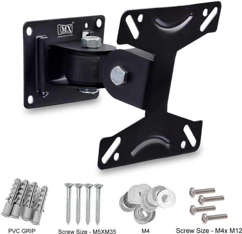 MX LCD/LED/MONITOR WALL STAND KIT 14 TO 24 INCHS 180 DEGREE ROTATION 3685 Tilt TV Mount