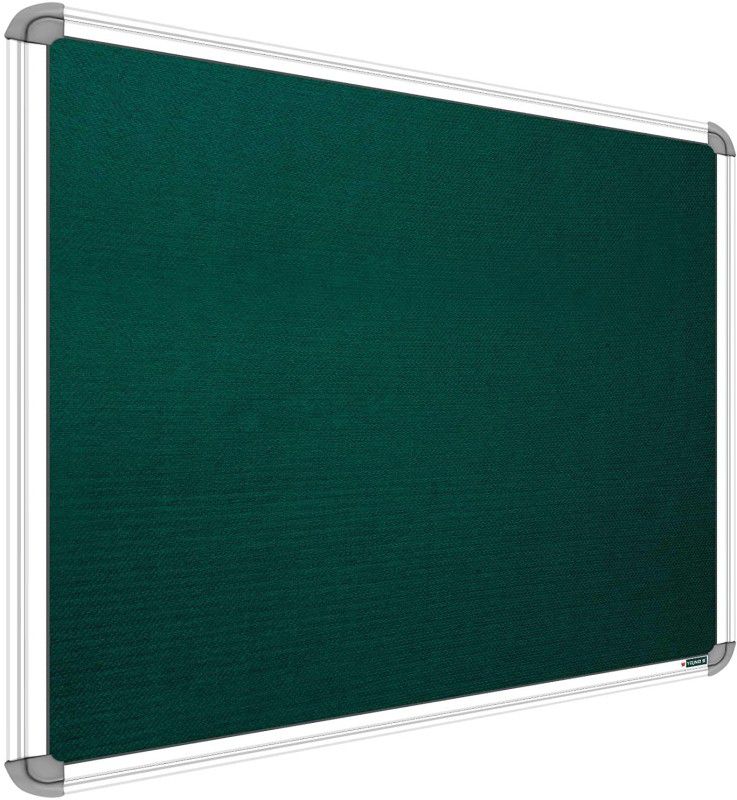 SRIRATNA 2 X 3 feet Green Premium Material Notice Pin-up Board/Pin-up Board/Soft Board/Bulletin Board/Pin-up Display Board for Office, Home & School uses, (Pack of 1) Notice Board  (60.96 cm 90 cm)