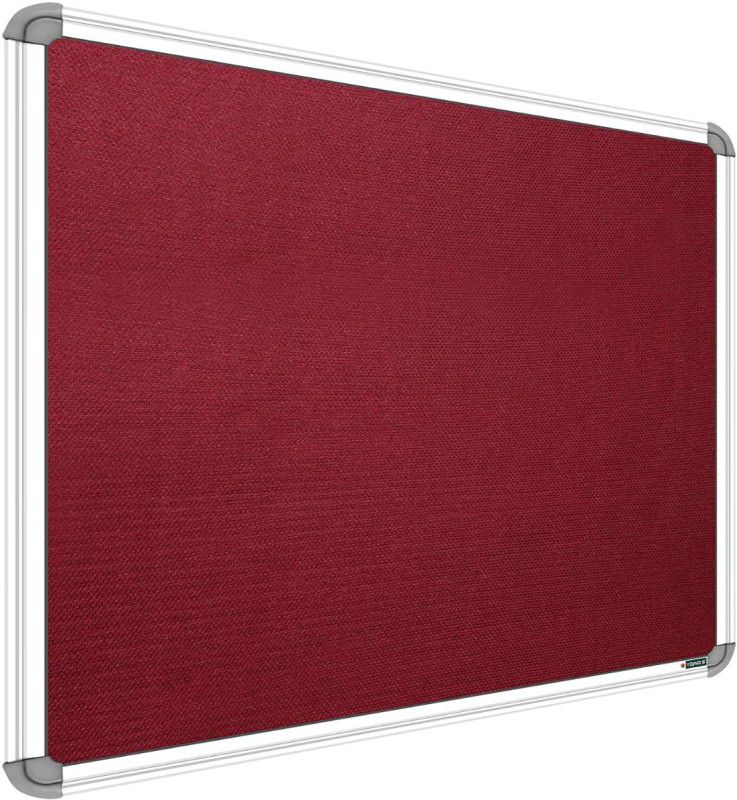 SRIRATNA 2 X 2 feet Premium Material Notice Soft Board/Bulletin Board/Pin-up Display Board for Office, Home use, (Maroon, Pack of 1) Notice Board  (60 cm 60 cm)