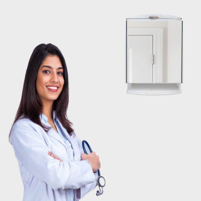 URBAN CHOICE First-Aid Storage Organizer Fully Recessed Medicine Cabinet  (Rectangle)