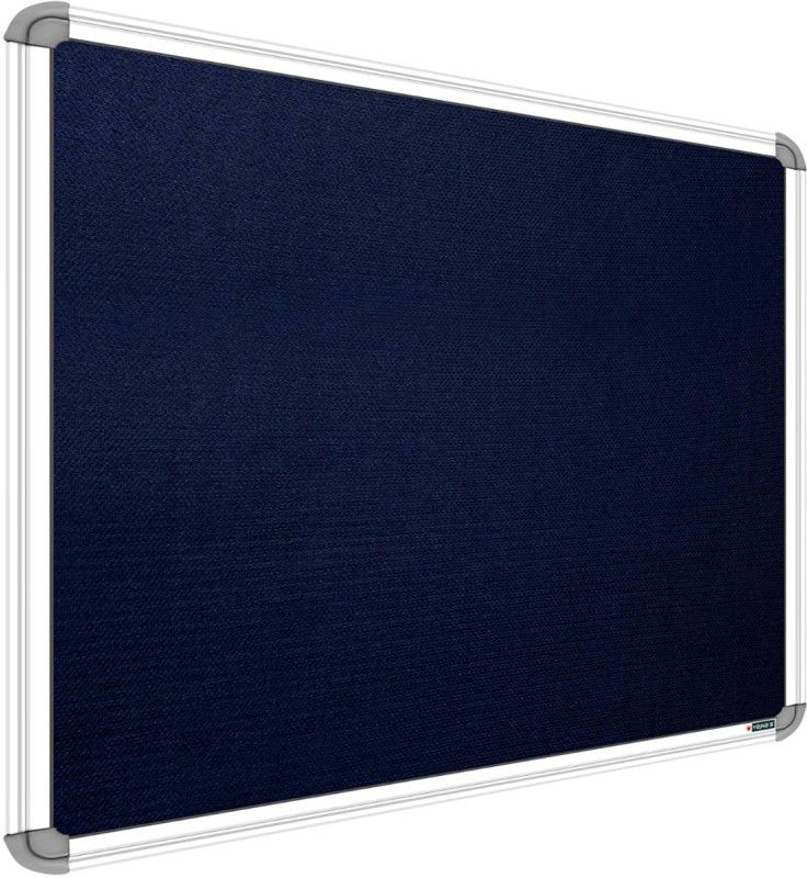 SRIRATNA 2 X 2 Feet Premium Material Notice Pin-up Board/ Pin-up Board/ Bulletin Board/ Pin-up Display Board for Home, Office & School Use (Blue) Notice Board  (60 cm 60 cm)