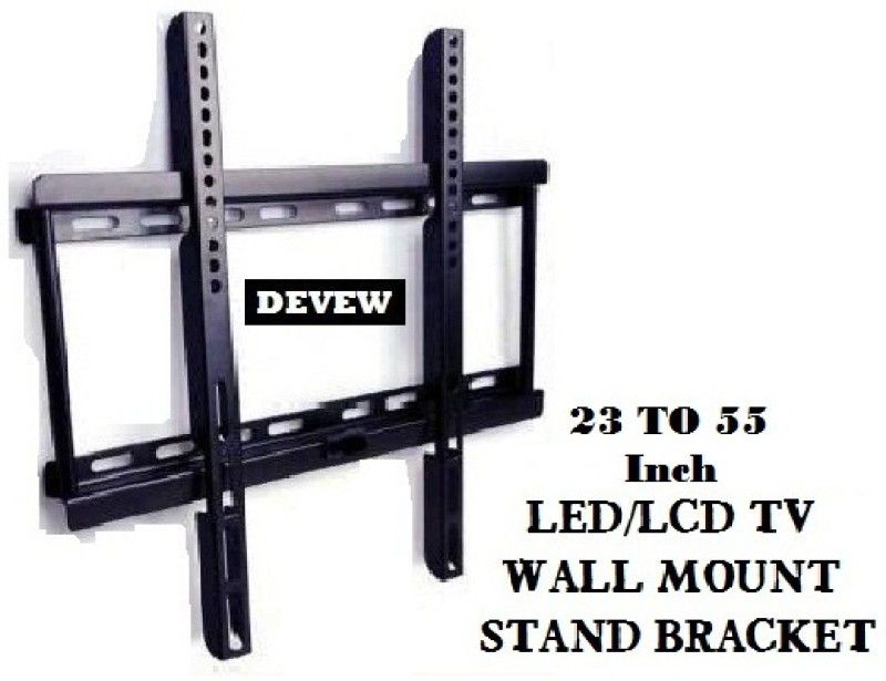 Devew BEST Wall Mount Stand for 23 inch to 55 inch LCD & LED TV (Pack of 1) Fixed TV Mount